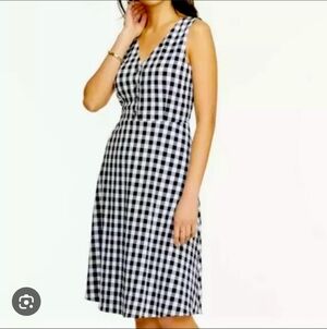 Ann Taylor Black and White Gingham Skirt